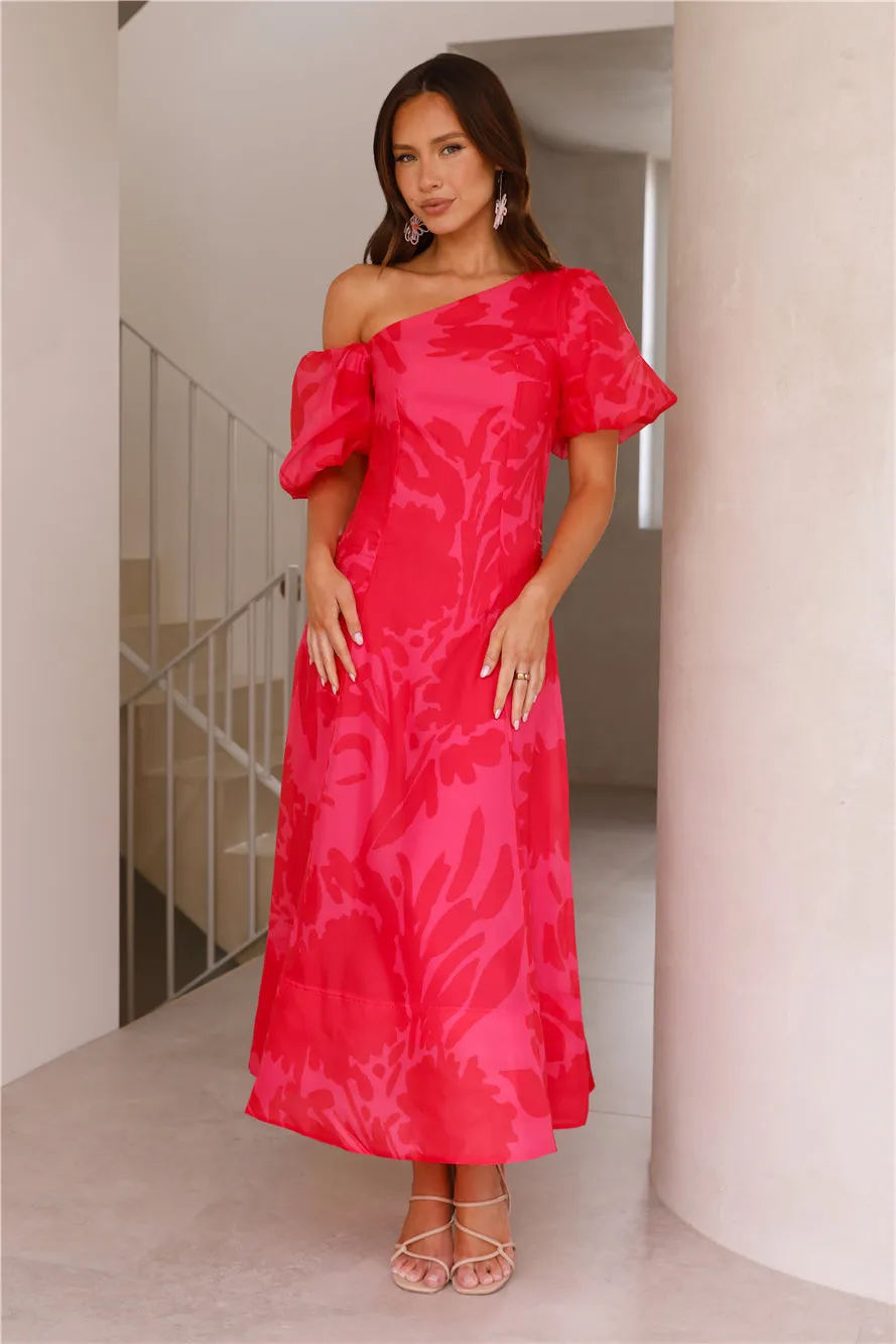 Shadows In The Sun Midi Dress Pink sold by Hello Molly product image thumbnail 3