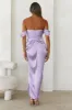 DEAR EMILIA Be Seen Midi Dress Lilac sold by Hello Molly