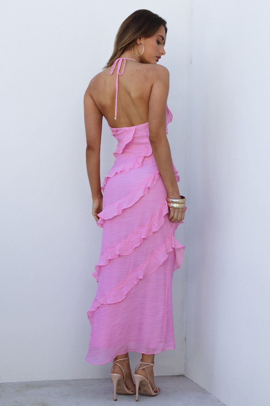 What A Beauty Midi Dress Pink sold by Hello Molly product image thumbnail 5
