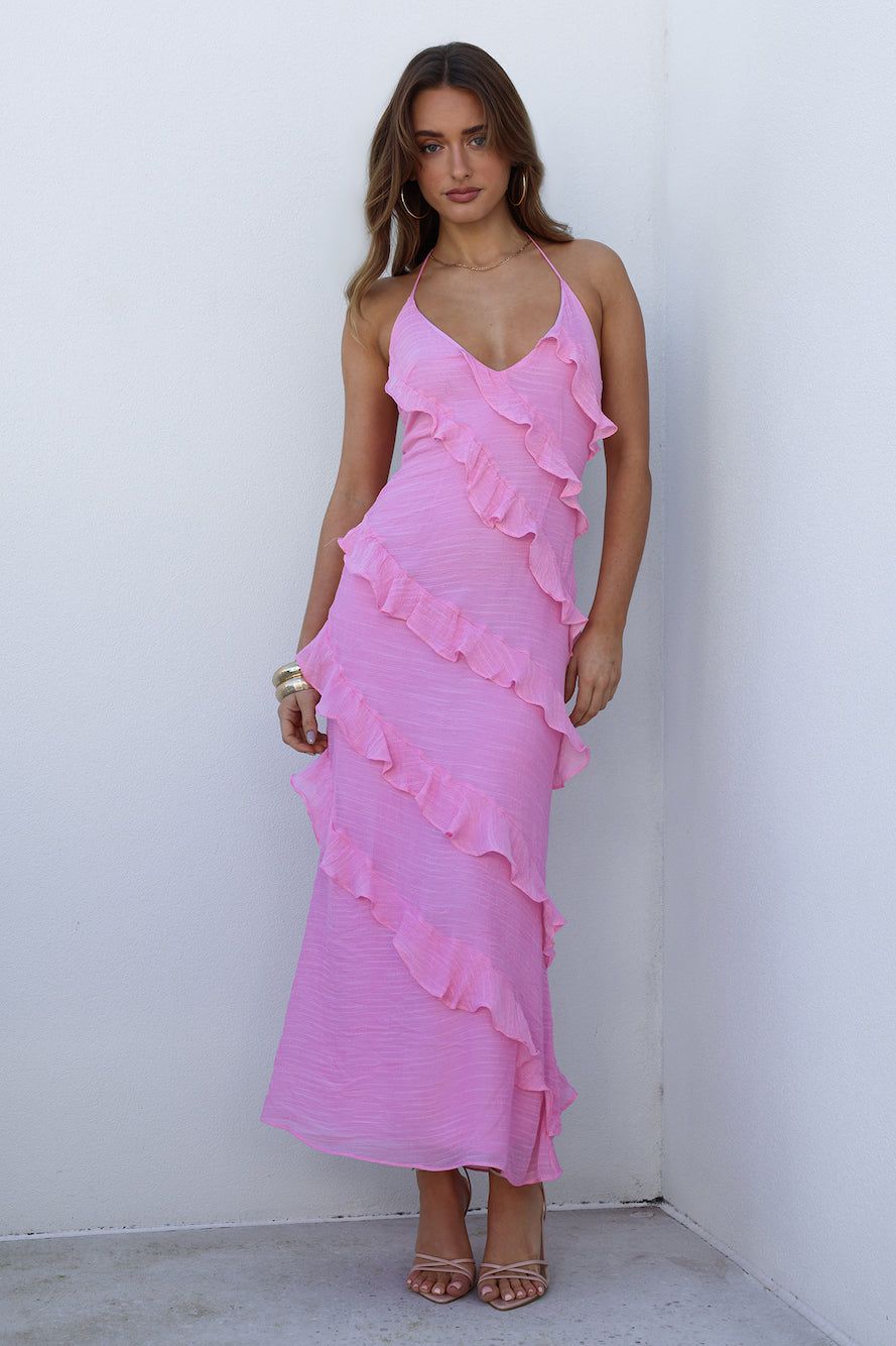 What A Beauty Midi Dress Pink sold by Hello Molly product image thumbnail 2