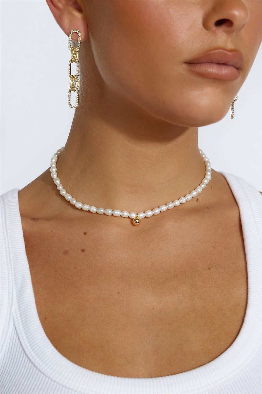 Gold Link Chain Earrings Gold sold by Hello Molly product image thumbnail 4