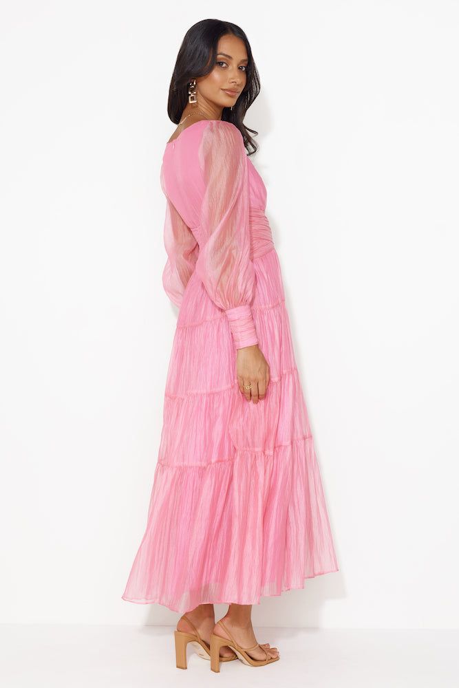 Girls Thriving Long Sleeve Maxi Dress Pink sold by Hello Molly product image thumbnail 4