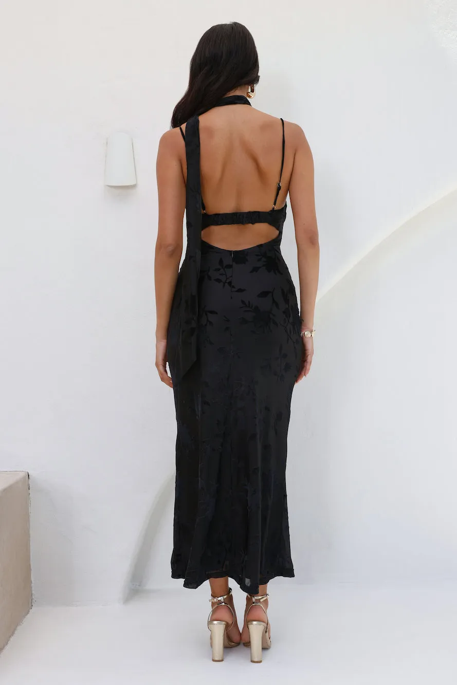 Mysterious Lover Maxi Dress Black sold by Hello Molly product image thumbnail 5