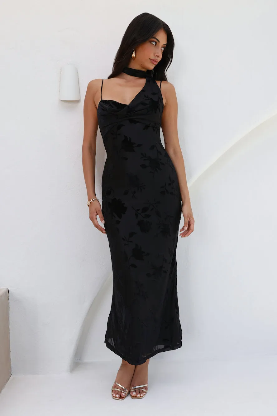 Mysterious Lover Maxi Dress Black sold by Hello Molly product image thumbnail 3
