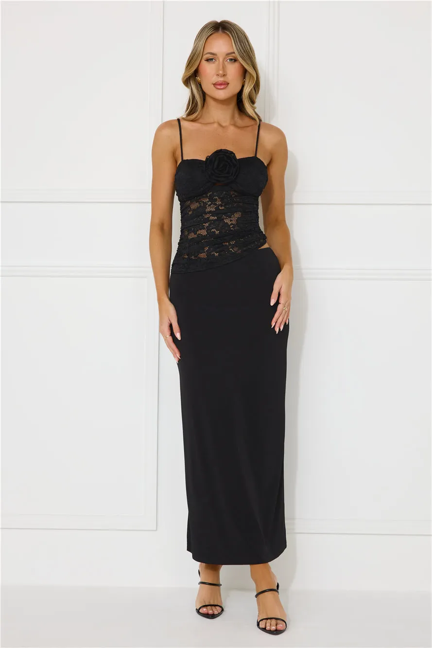 Stylish Luxury Lace Maxi Dress Black sold by Hello Molly