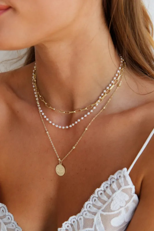 Let it Brew Necklace Gold sold by Hello Molly