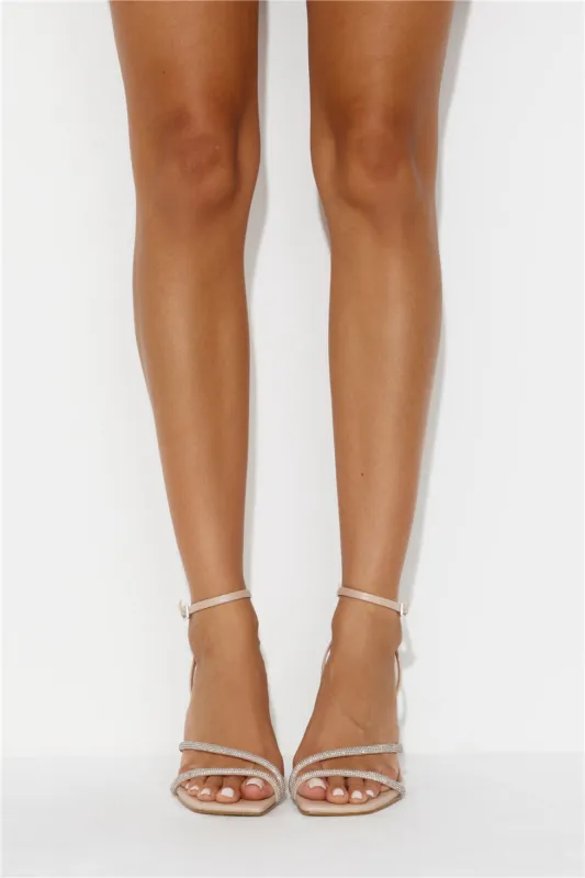 BILLINI Reyes Heels Nude Diamante sold by Hello Molly