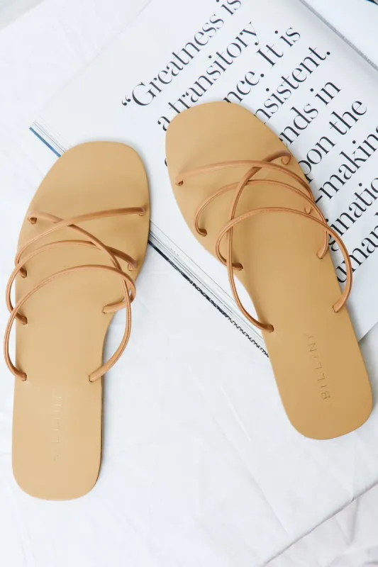 BILLINI Winola Slides Sugar Brown sold by Hello Molly