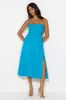 Channeling Moods Midi Dress Blue sold by Hello Molly
