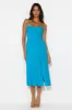 Channeling Moods Midi Dress Blue sold by Hello Molly