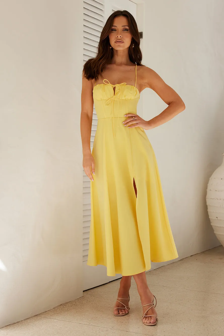 Ocean Horizon Midi Dress Yellow sold by Hello Molly product image thumbnail 2