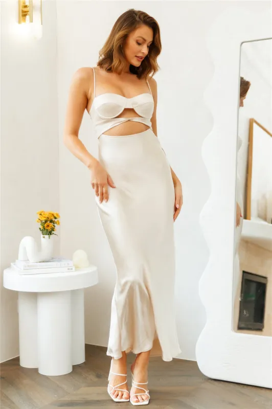 Miami Sun Maxi Dress Champagne sold by Hello Molly