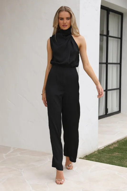 Youthful Days Jumpsuit Black PinStripe sold by Hello Molly
