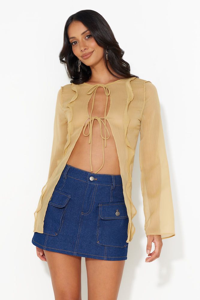 LIONESS Barely There Tie Top Sand sold by Hello Molly product image thumbnail 5