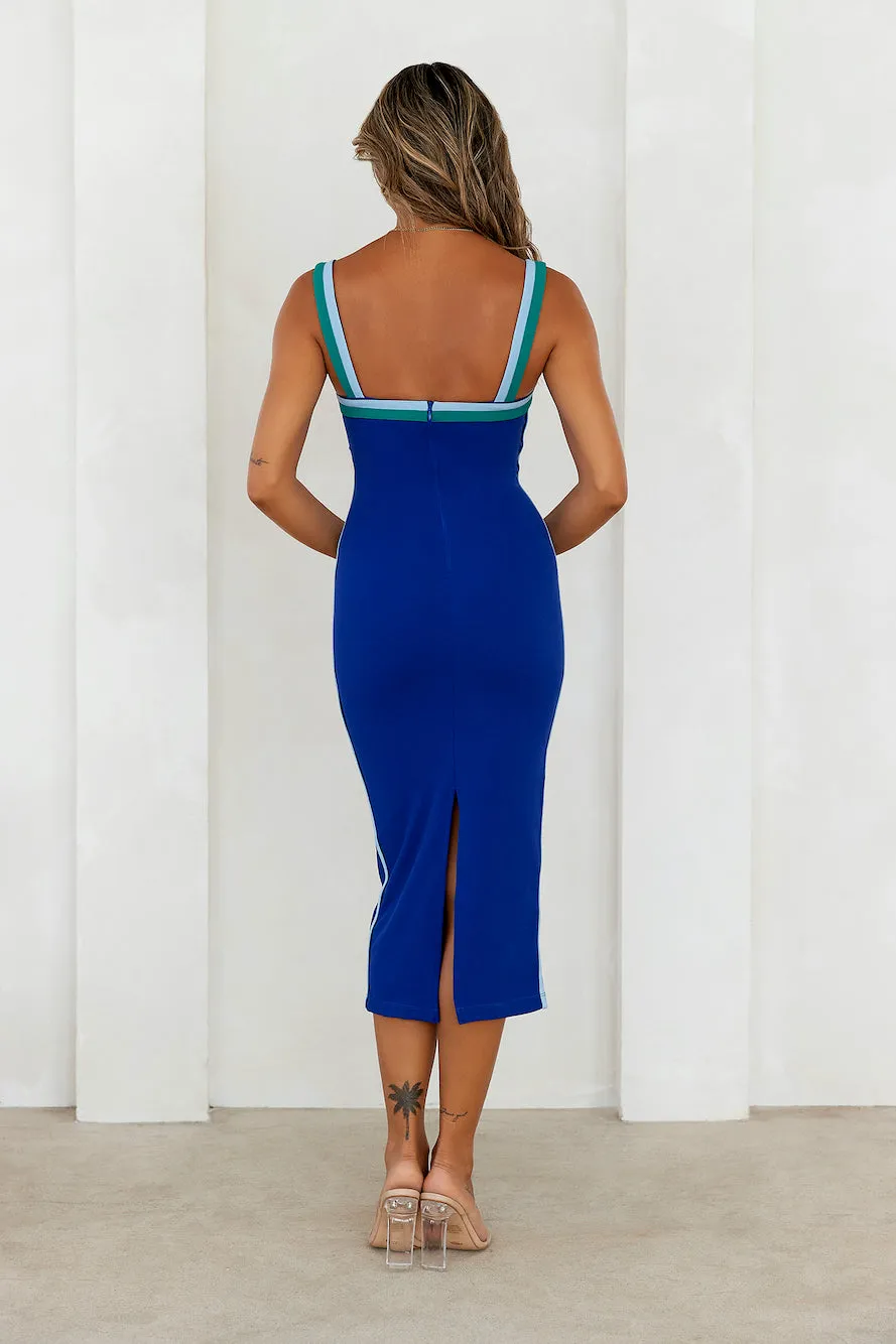 HELLO MOLLY Summertime Groovin Midi Dress Blue sold by Hello Molly product image thumbnail 5