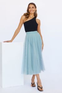 Keeping It Smart Midi Skirt Sage sold by Hello Molly
