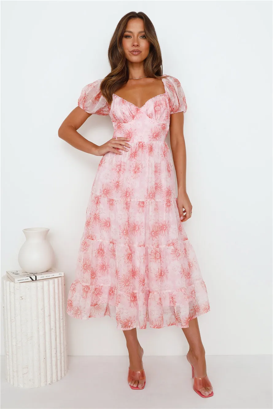 Amazing Ambiance Midi Dress Pink sold by Hello Molly product image thumbnail 2