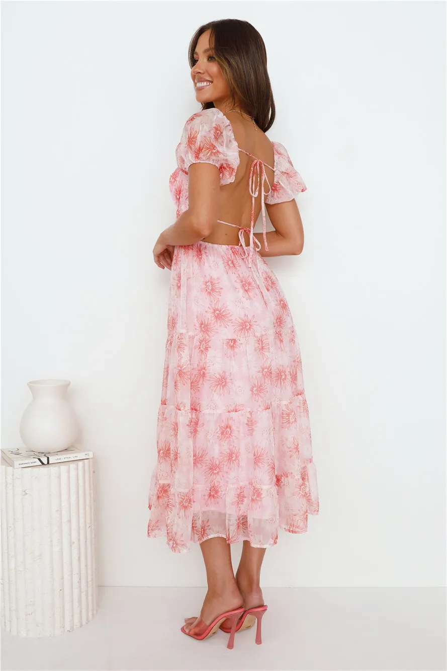 Amazing Ambiance Midi Dress Pink sold by Hello Molly product image thumbnail 4