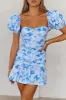 HELLO MOLLY St Cloud Dress Blue Print sold by Hello Molly