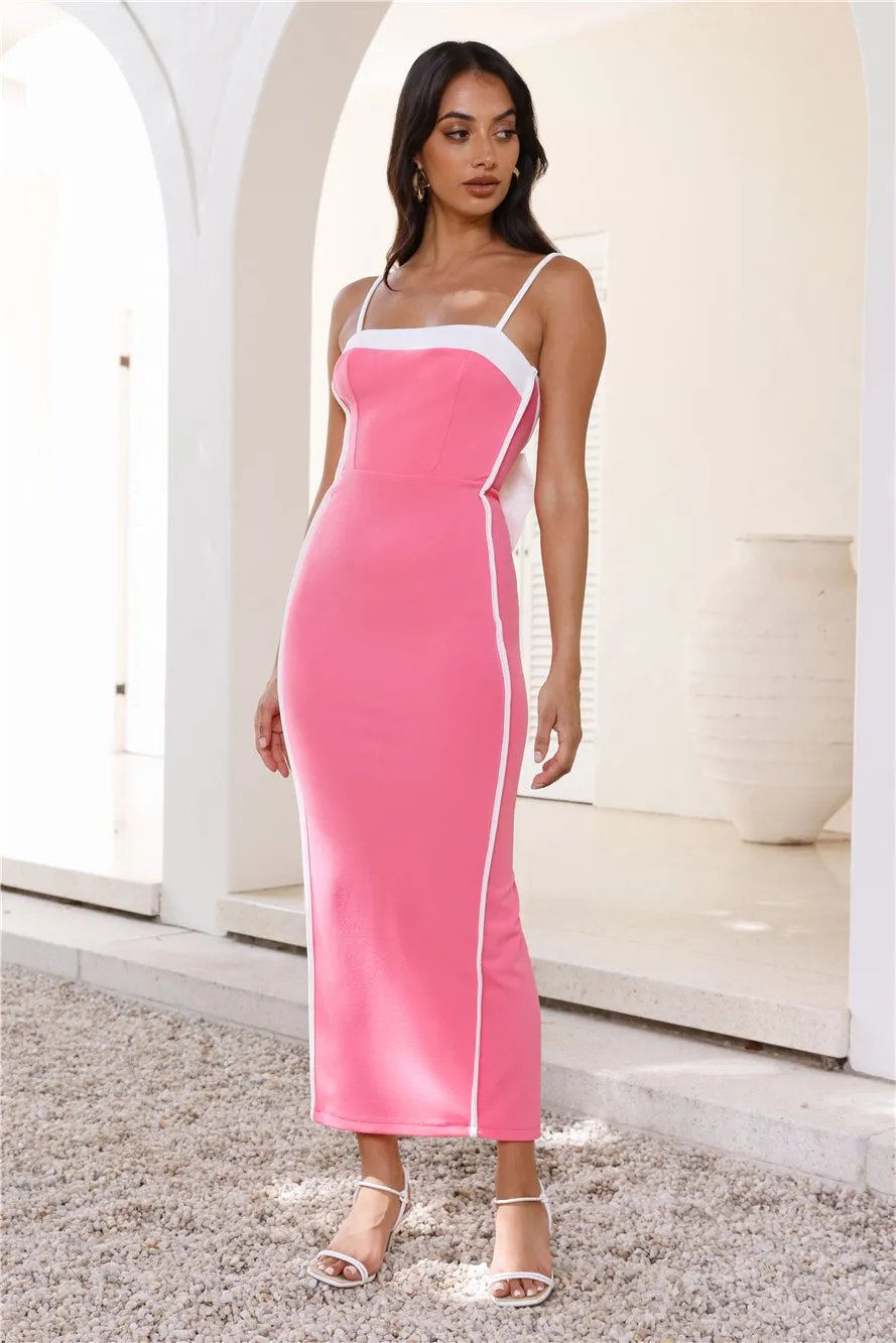Champagne Status Maxi Dress Hot Pink sold by Hello Molly product image thumbnail 2
