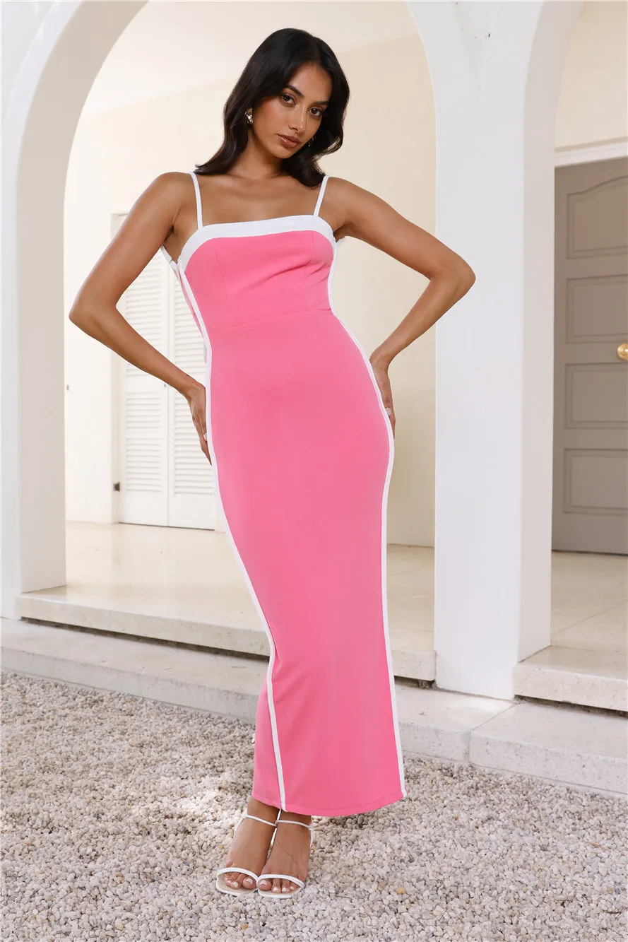 Champagne Status Maxi Dress Hot Pink sold by Hello Molly product image thumbnail 3