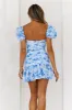 HELLO MOLLY St Cloud Dress Blue Print sold by Hello Molly