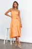 Tropicana Cool Midi Dress Orange sold by Hello Molly