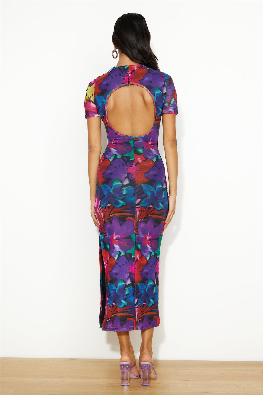 RUNAWAY Romance Midi Mesh Dress Black Floral sold by Hello Molly product image thumbnail 5