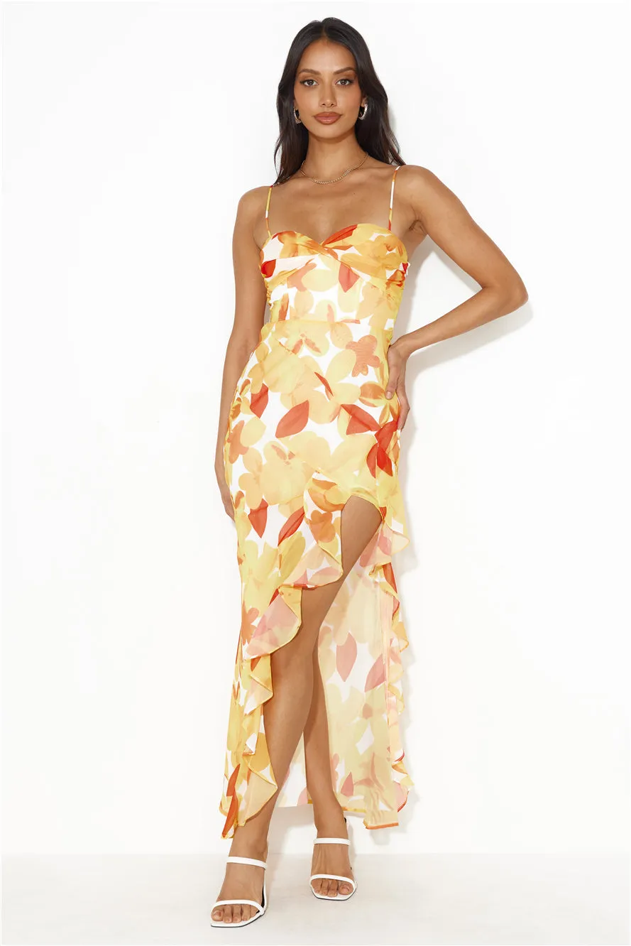 Hawaii Dream Maxi Dress Yellow sold by Hello Molly product image thumbnail 2