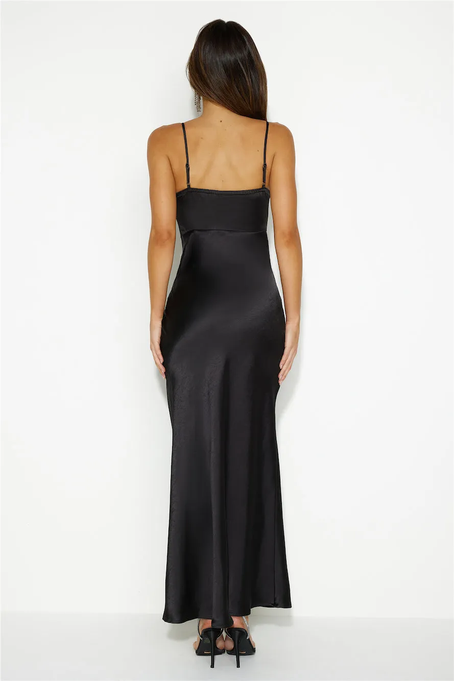 Create with Confidence Satin Maxi Dress Black sold by Hello Molly product image thumbnail 3