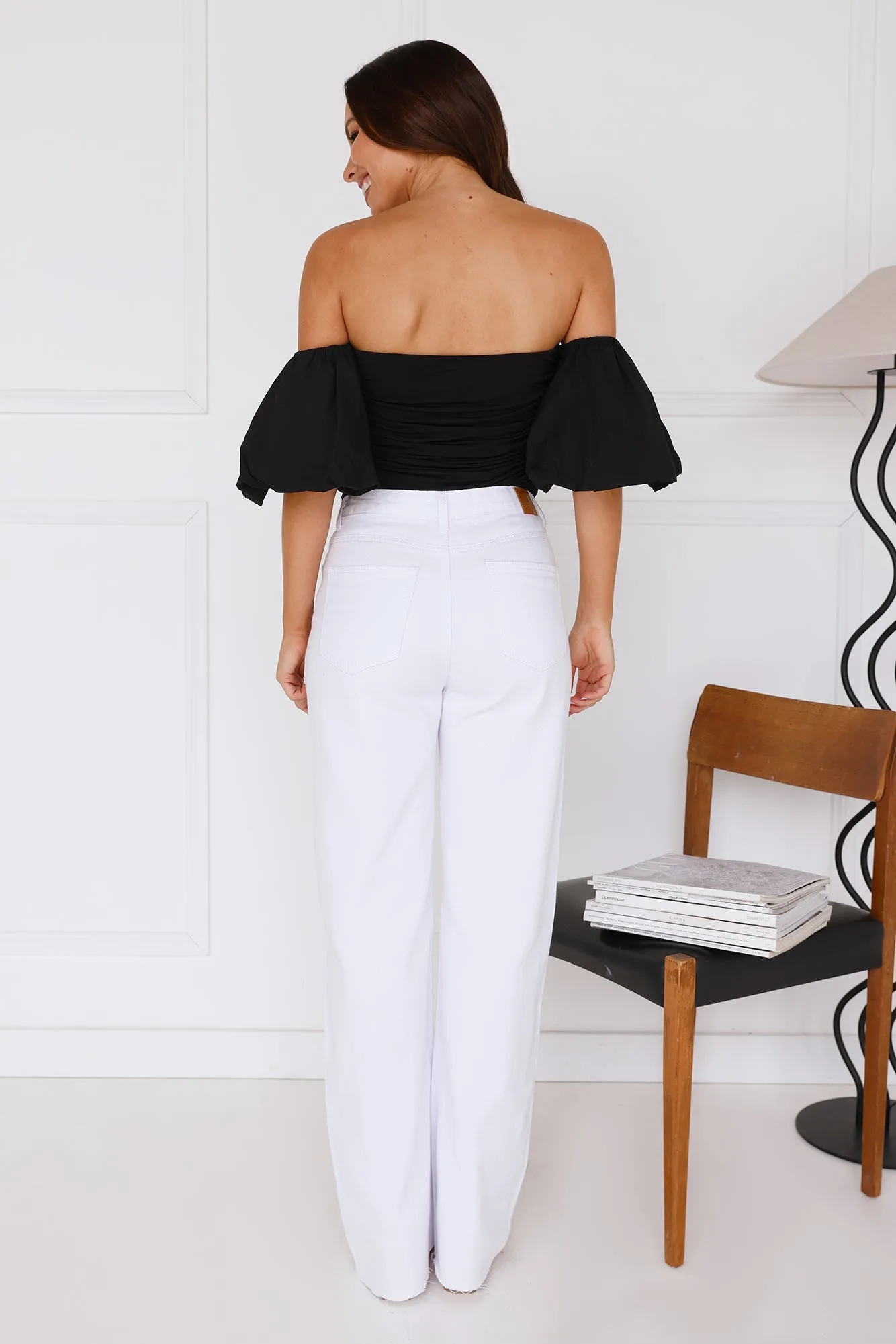 Trendsetter Style Off Shoulder Top Black sold by Hello Molly product image thumbnail 5