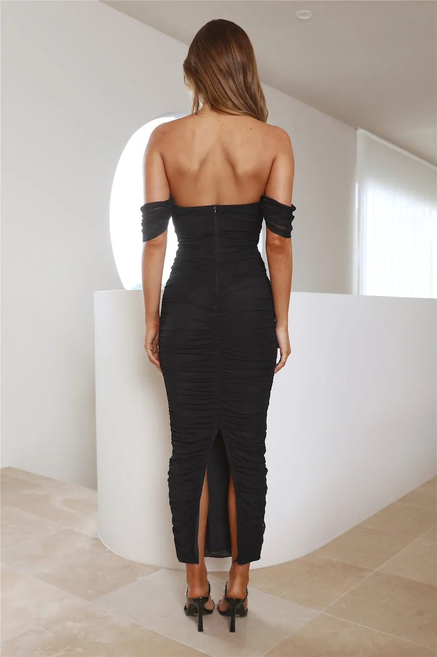 It's Pretty Mesh Maxi Dress Black sold by Hello Molly product image thumbnail 5