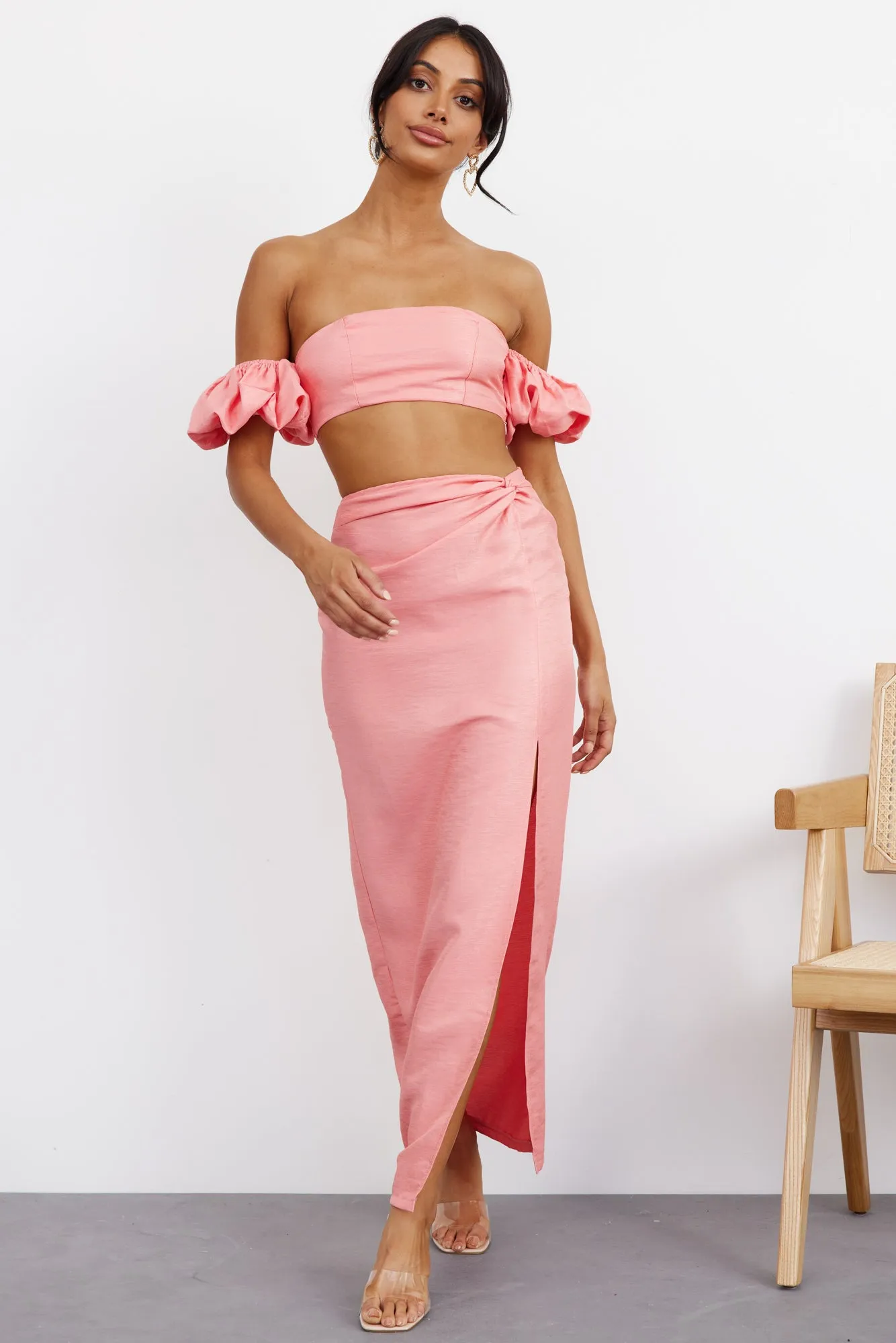 My Love Dive Maxi Skirt Pink sold by Hello Molly product image thumbnail 2