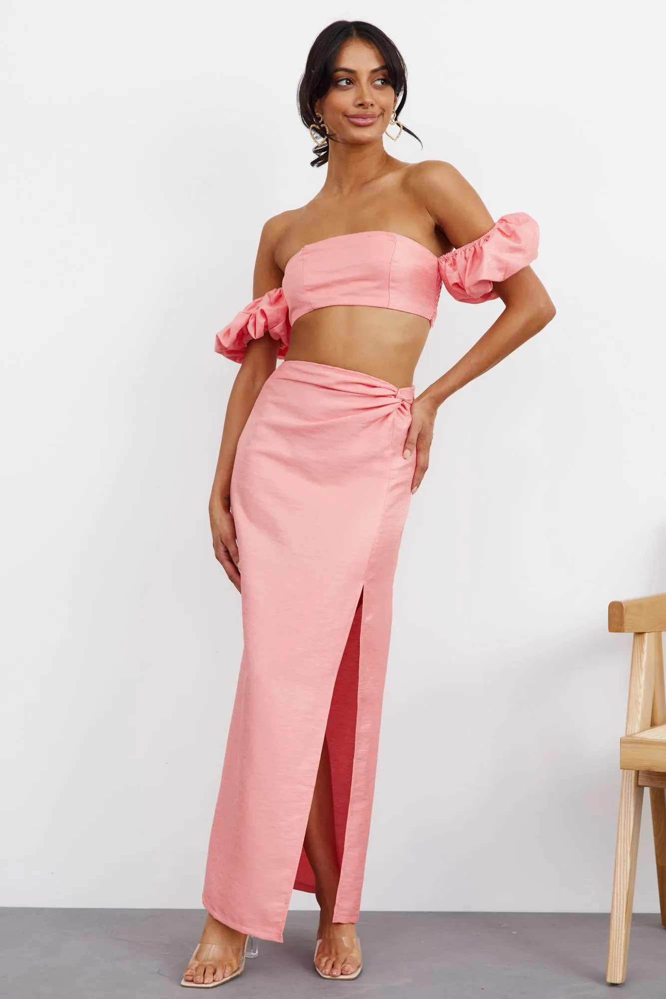 My Love Dive Maxi Skirt Pink sold by Hello Molly product image thumbnail 3