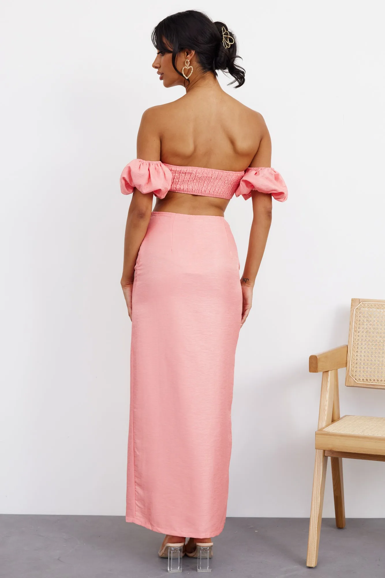 My Love Dive Maxi Skirt Pink sold by Hello Molly product image thumbnail 4