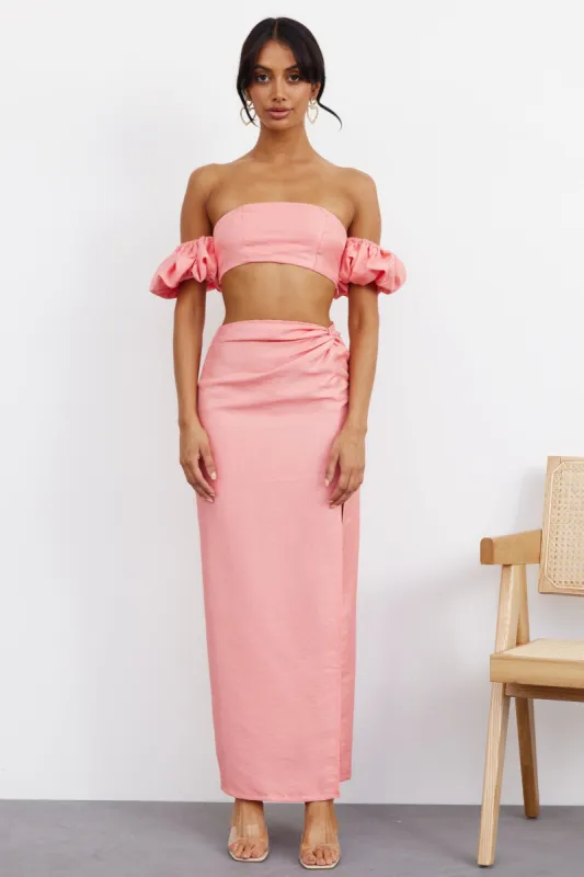My Love Dive Maxi Skirt Pink sold by Hello Molly