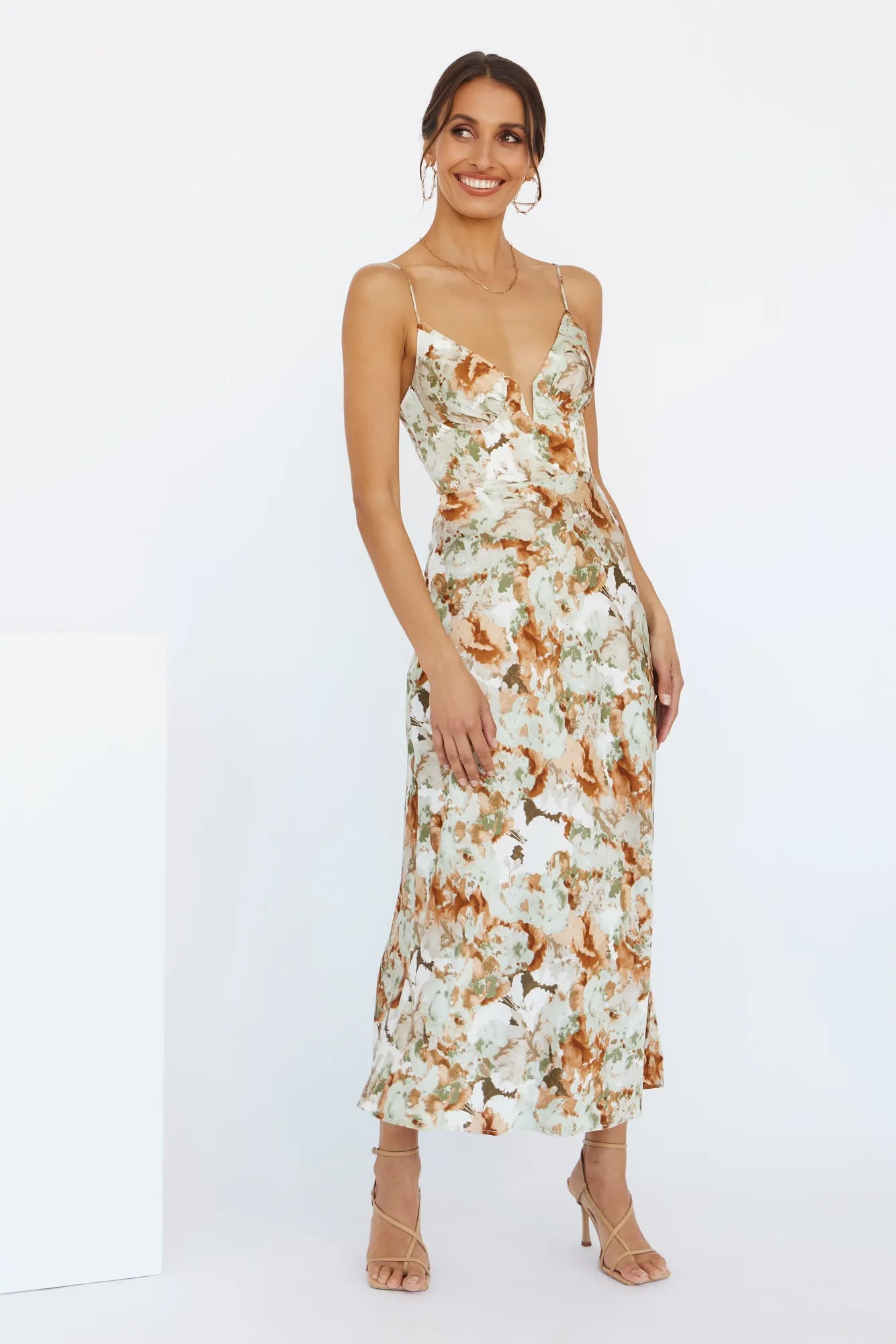 Heart You Midi Dress Sage sold by Hello Molly product image thumbnail 2