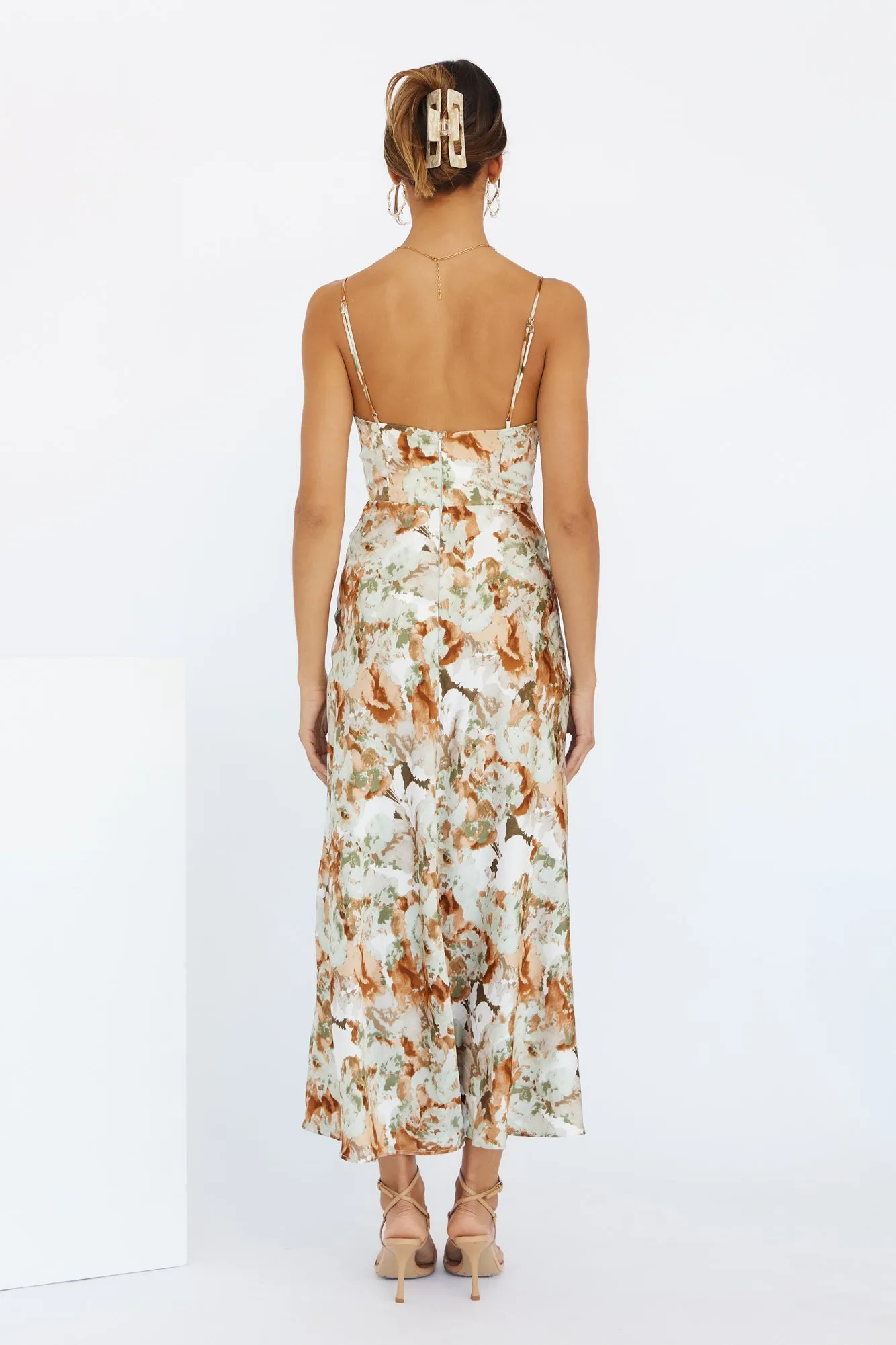 Heart You Midi Dress Sage sold by Hello Molly product image thumbnail 4