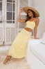 Little Details Strapless Crop Top Yellow sold by Hello Molly
