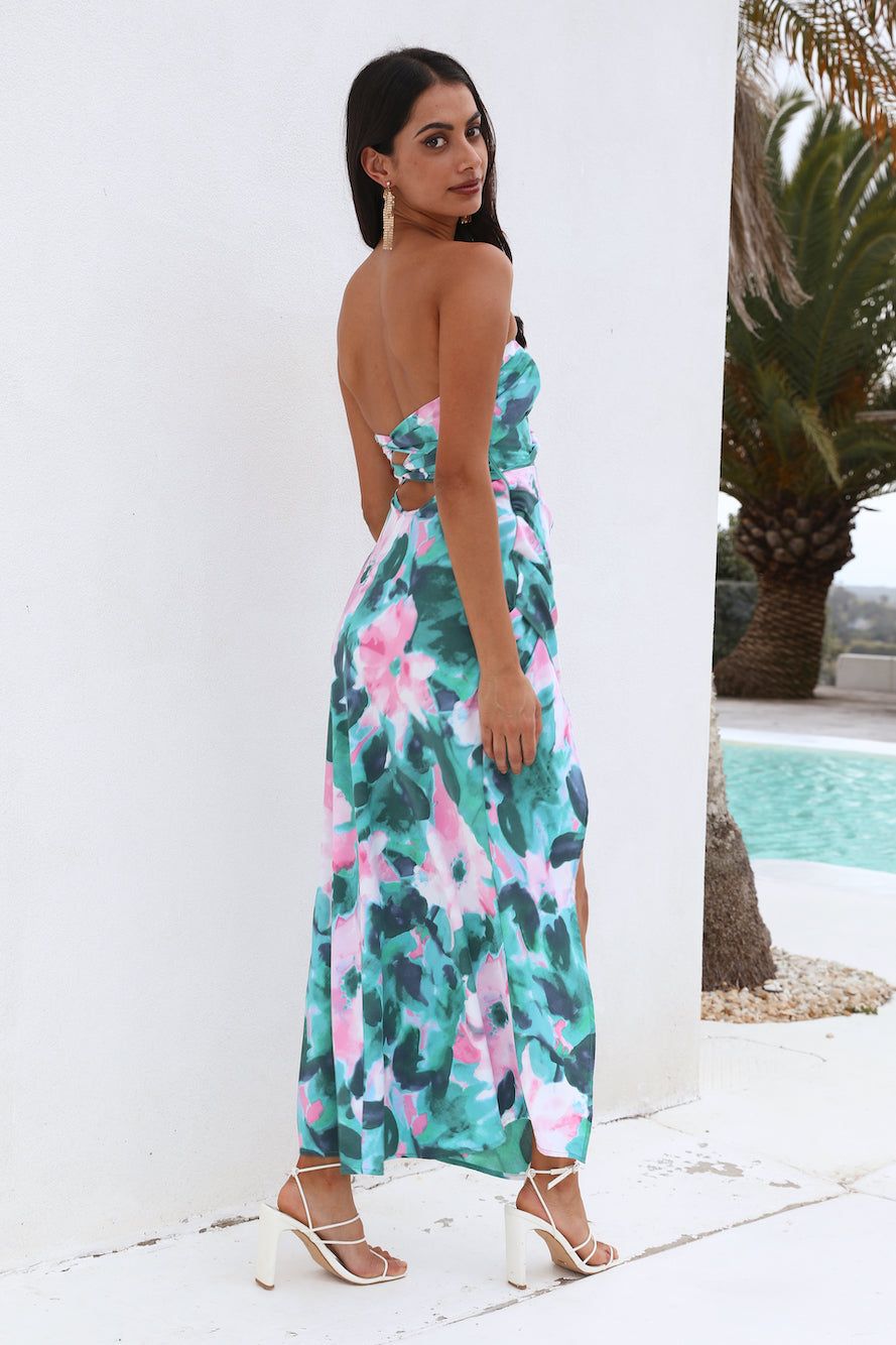 Tropical Day Maxi Dress Green sold by Hello Molly product image thumbnail 4