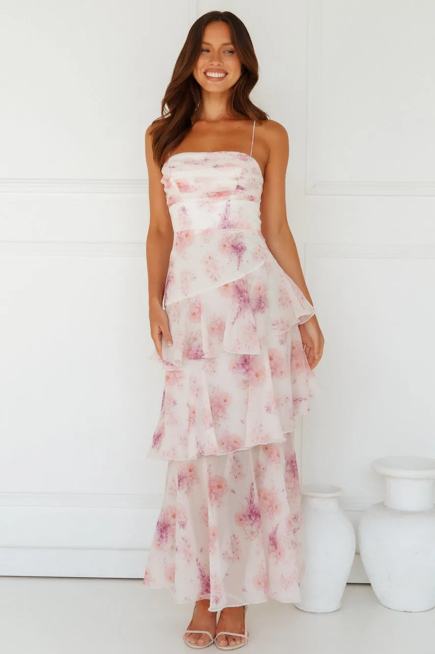 A Night Of Style Maxi Dress Pink sold by Hello Molly