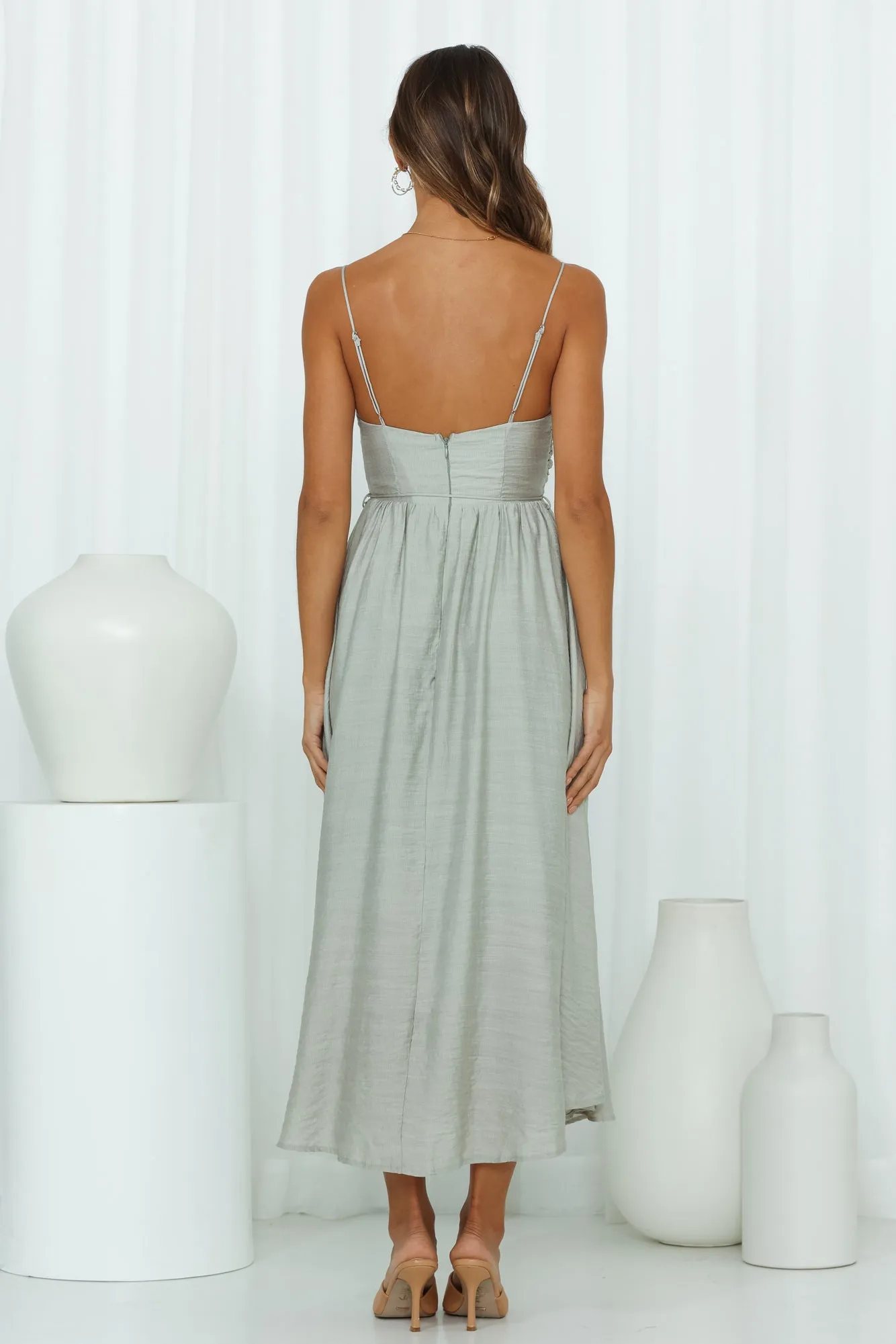 Our Next Brunch Midi Dress Pistachio sold by Hello Molly product image thumbnail 5