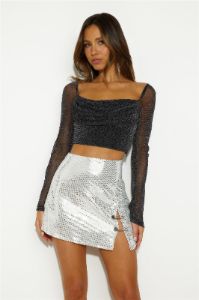 Life Spark Crop Top Black sold by Hello Molly