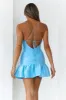 HELLO MOLLY Pop The Bubbly Mini Dress Blue sold by Hello Molly