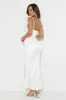 Romance High Satin Maxi Dress White sold by Hello Molly