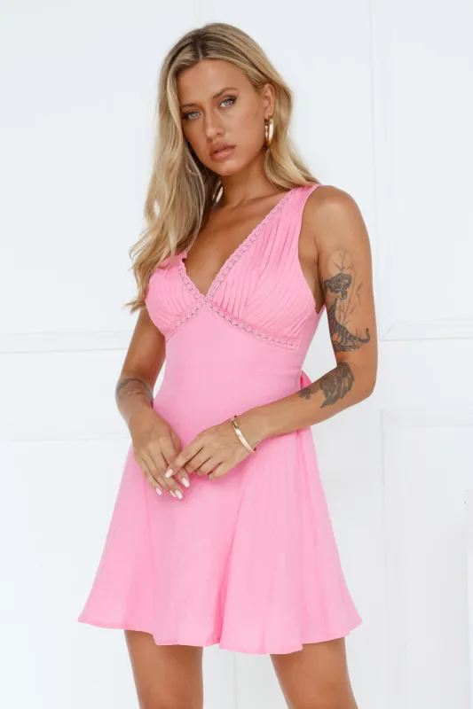 Dream Clouds Mini Dress Pink sold by Hello Molly