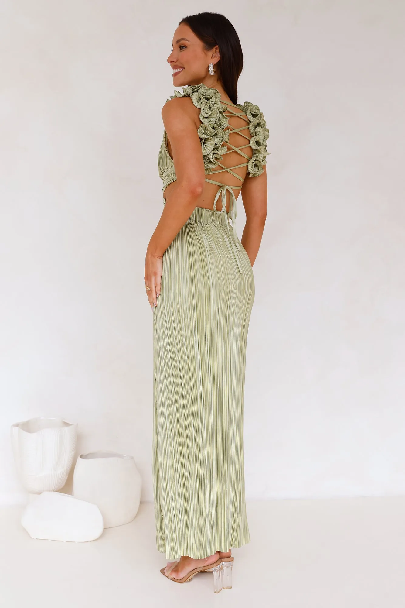 Trust Your Love Maxi Dress Sage sold by Hello Molly product image thumbnail 5