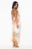 Fire Signs Frill Mesh Maxi Dress Multi sold by Hello Molly