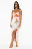 Fire Signs Frill Mesh Maxi Dress Multi sold by Hello Molly