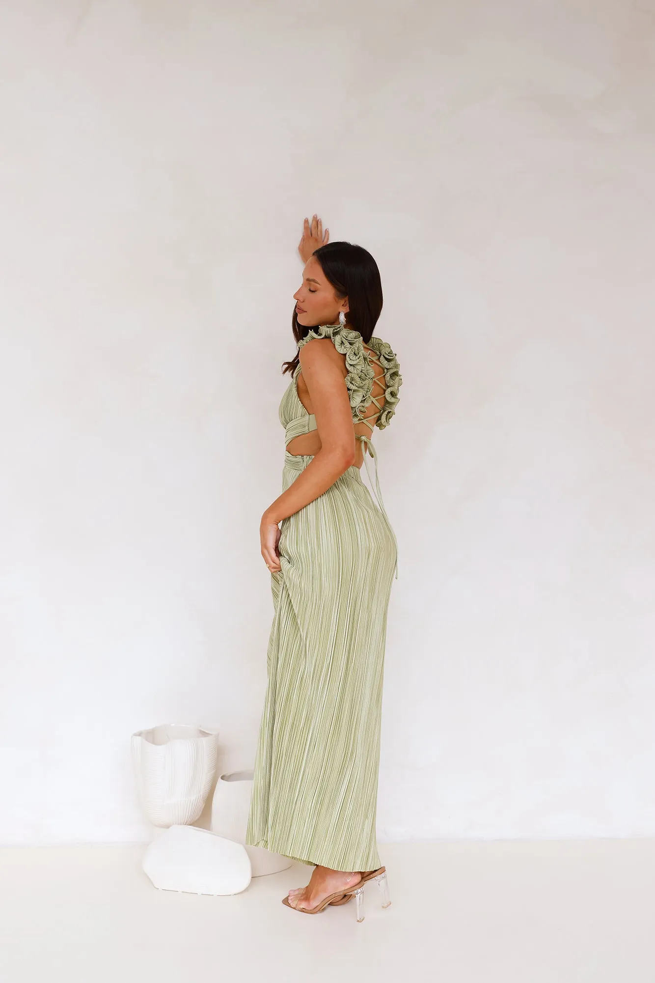 Trust Your Love Maxi Dress Sage sold by Hello Molly product image thumbnail 4